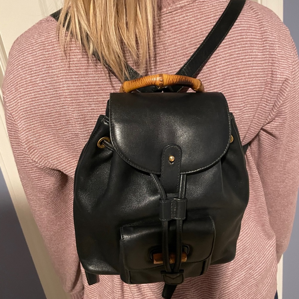 Gucci Bamboo Black Backpack - Picture 14 of 16